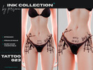 Sims 4 — PERSONA - Tattoo XXIII by simsbypersona — INK Collection: TATTOO 023 - Item Details -