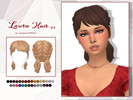 Sims 4 — Laura Hair V3 by Lewbertsn00tles — A hairstyle with two double dutch braids and cute bangs. Style 3 of 6