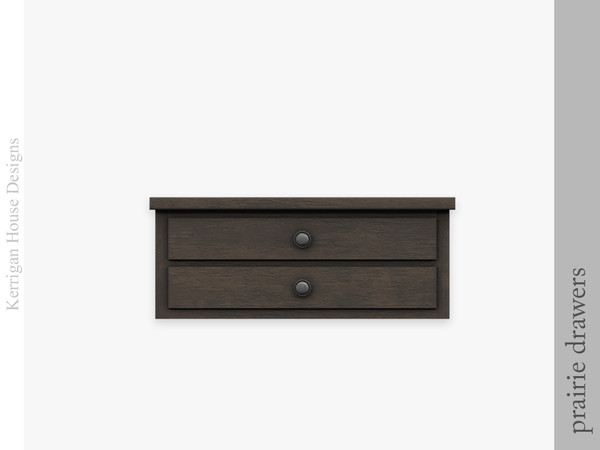 Sims 4 — Prairie Drawers by kerriganhouse — Give your interiors a rustic, country feel with these adorable farmhouse