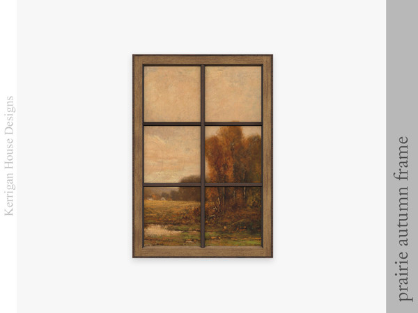 Sims 4 — Prairie Autumn Wall Frame by kerriganhouse — Give your interiors a rustic, country feel with these adorable