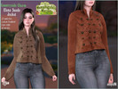 Sims 4 — Countryside Charm Elena Suede Jacket by astya96cc — 18 swatches