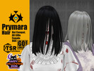 Sims 4 — Prymara Hair by GoAmazons — Creepy Halloween hairstyle for straight hair in maxis style.