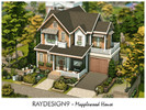 Sims 4 — Maplewood House by RayDesign9 — I build this lot in Copperdale 30x30 lot size and 2 floor. This house has :