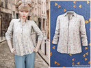 Sims 4 — Delicate floral button-up shirt by MysteriousOo — A lovely button-up shirt featuring a delicate floral print,
