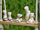 Sims 4 — Shoes KP2D- Toddler by KaTPurpura — Delicate sandals featuring a ribbon bow and a spiral design winding up the