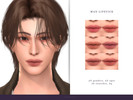 Sims 4 — max lipstick by ohmyheart — -for all genders, all ages