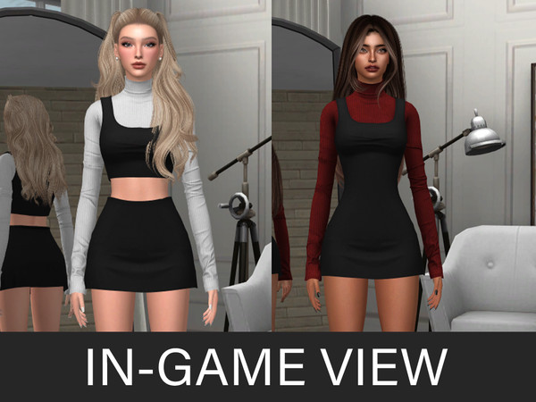 Sims 4 — By Beto - June (Skirt) by Beto_ae0 — Perfect outfit for autumn and going back to university before the winter