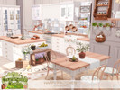 Sims 4 — Harper Kitchen by BlusterSims — The Harper Kitchen is a country living kitchen with delicate pastel tones,