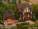 Sims 4 — Cozy Craftsman - NO CC by xogerardine — A little Sunset Valley nostalgia! I renovated this house for The Sims 4,