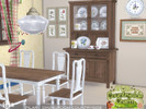 Sims 4 — Countryside Diningroom 1 by Pilar — Country style is making a comeback this fall