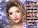 Sims 4 — Cherish Eyes Lipstick and Eyeshadow by VELYSEA — Eyes Face Paint category HQ comatble 20 swatches Lipstick