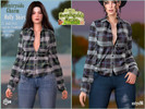 Sims 4 — Countryside Charm Holly Shirt by astya96cc — 15 swatches
