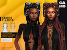 Sims 4 — CAMO - Keres F-Locs by VentaStudio — 40 Colors