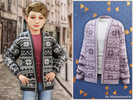 Sims 4 — Child - Nordic snowflake knit cardigan by MysteriousOo — A warm knitted cardigan for children featuring