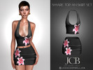 Sims 4 — SHYARE TOP AND SKIRT SET by Joan_Campbell_Beauty_ — INCLUDES: