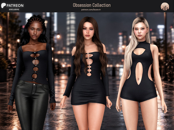 Sims 4 — SET-Obsession Collection - Patreon by busra-tr — Note: This release was previously shared with my Patreon