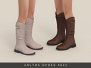 Sims 4 — Silm retro boots Child by Arltos — 9 colors.