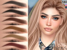 Sims 4 — Star Eyebrows by MagicHand — Soft-arched brows in 13 colors - HQ Compatible.