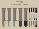 Sims 4 — Simscryp - Craftsperson Column by Simscryp — 20 swatches Original texture: simscryp - Old Stone Mix