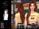 Sims 4 — S-CLUB Ponytail hair Happy Halloween by S-Club — Ponytail hair Happy Halloween 081026, hope you like, thank you