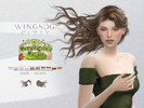 Sims 4 — WINGS-Flowing long hair by wingssims — WINGS HAIR TS4 NL1015 (Flowing long hair)