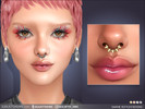 Sims 4 — Tessa And Sammie Septum Piercing by feyona — Tessa And Sammie Septum Piercing come with 4 swatches.