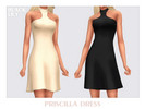 Sims 4 — Priscilla Dress by Black_Lily — YA, A, Teen