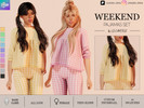 Sims 4 — WEEKEND - PAJAMAS SET - TOP by linavees — New Mesh
