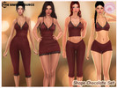 Sims 4 — Shape Chocolate Set by Harmonia — Dress - 15 Swatches