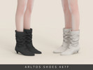 Sims 4 — Suede scrunch boots by Arltos — 12 colors.