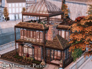 Sims 4 — Moonvine Parlour l no CC by simZmora — A small two-bedroom home for a modern witch who keeps one hand in the