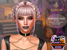 Sims 4 — Aurum - Warning Hair Style 2 by Aurum — HQ compatible textures
