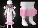 Sims 4 — Toddler - Sweet white socks with delicate pink satin bows by Garfiel — Charming white socks for toddlers,