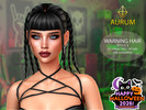 Sims 4 — Aurum - Warning Hair Style 3 by Aurum — HQ compatible textures