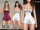 Sims 4 — Kamila corset style mini dress by Mydarling20 — Outfit Information Age Groups: Teens, Young Adults, Adults,