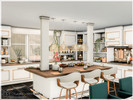 Sims 4 — Laisa - Kitchen  with Dining area by marychabb — An elegant, spacious rustic-style kitchen that combines