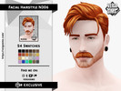 Sims 4 — Mustache with Soft Stubble by David_Mtv2 — Facial Hair Style N306