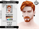 Sims 4 — Goatee with Stubble by David_Mtv2 — Facial Hair Style N308