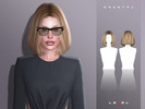 Sims 4 — LEXEL - Crystal bob hairstyle by LEXEL_s — 35 swatches