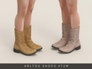 Sims 4 — Retro suede boots Male by Arltos — 12 colors.