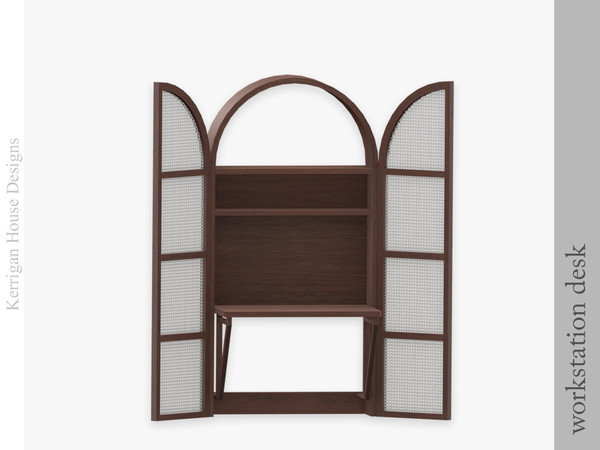 Sims 4 — Workstation Desk by kerriganhouse — A modern office and decor collection.