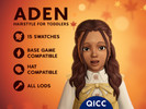 Sims 4 — Aden Hair by qicc — Long wavy half up half down hair with crown braids and face-framing strands. - Maxis Match