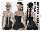 Sims 4 — Hester Braids Hairstyle by Leah_Lillith — All LODs, Smooth bones, Custom CAS thumbnail, Works with hats. To