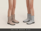 Sims 4 — Retro suede boots Child by Arltos — 12 colors.