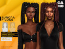 Sims 4 — CAMO - Aurora F-Locs by VentaStudio — 40 Colors