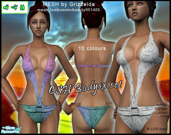 Sims 2 — CSH Bodysx set by Fairysunlight — Sexy swimming - Requires mesh_lcmbuxomvbeauty051405 by Grizzelda on TSR -