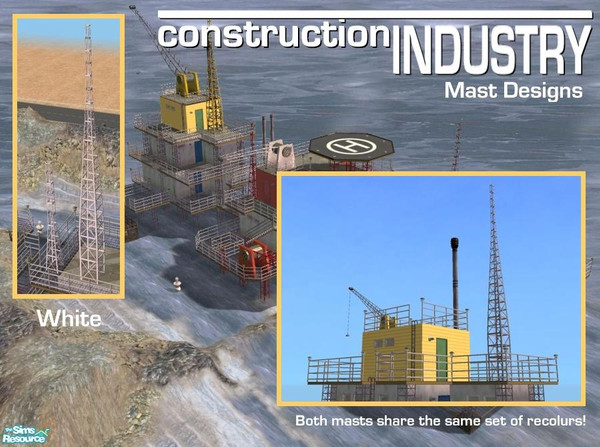 Sims 2 — Mast Tower - White Recolour by Cyclonesue — A recolour for the large mast tower. The small tower shares this