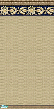 Sims 2 — Gold Coast Bedroom - Gold Coast Wallpaper by Riverwillows — Wonderful bedroom made from rich dark oak, gold