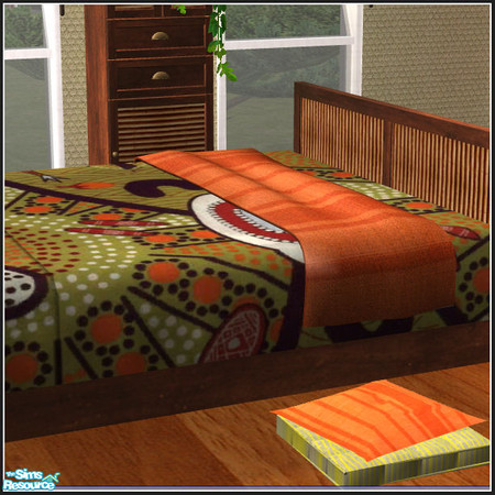 Sims 2 — Ethnic beddings for Silvia - Blanket 6 by mirake — 