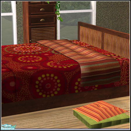 Sims 2 — Ethnic beddings for Silvia - Blanket 2 by mirake — 